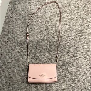 Kate Spade Pink Crossbody Bag with Chain Strap